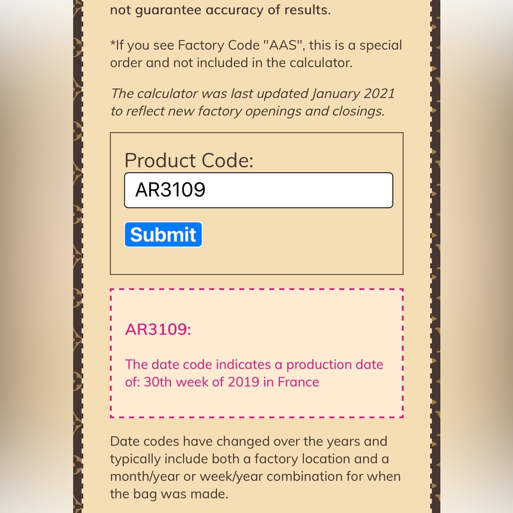 Lv Key Pouch Code Shown Inside - image 7